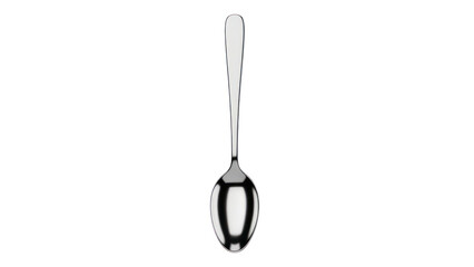 Shiny Metal Spoon isolated on transparent background