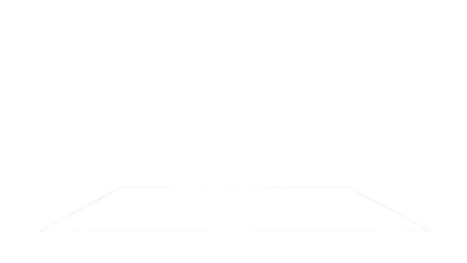 Empty stage with spotlight effect, isolated on transparent background