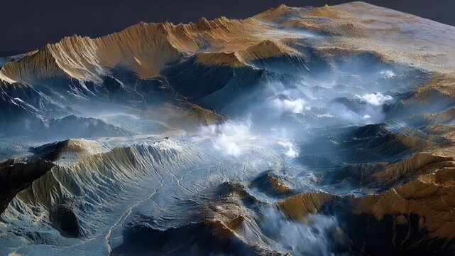 A captivating 3D model displays the intricate details of a cratered surface, allowing researchers to simulate erosion and impact dynamics, essential for visualizing the historical changes on