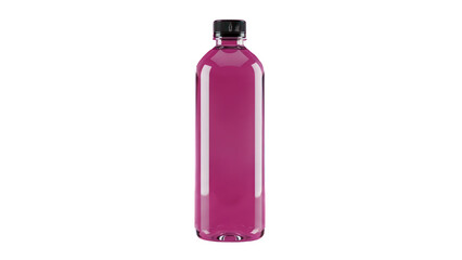 Pink Liquid Bottle Isolated on Transparent Background