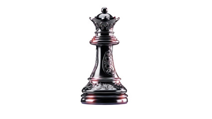 Luxury Queen Chess Piece Isolated on Transparent Background