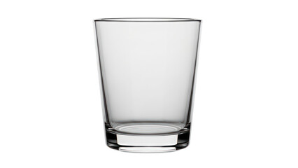 Clear Glass Tumbler isolated on transparent background