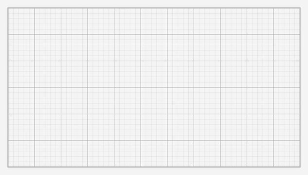 Graph paper grid background, technical plotting paper with square grid lines for engineering sketches, architectural blueprints, mathematics education, and digital design projects
