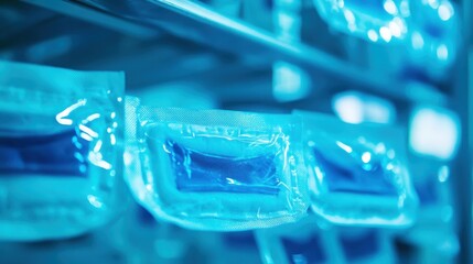 Collection of unopened sterile medical eye pads individually sealed for hygiene and wound care