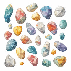 Multicolor stone pattern very cool