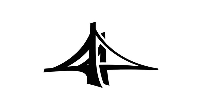 Stylized Bridge Silhouette