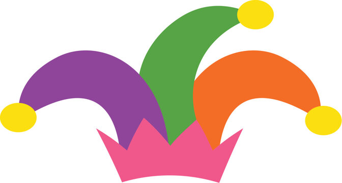 Colorful Jester Hat Illustration