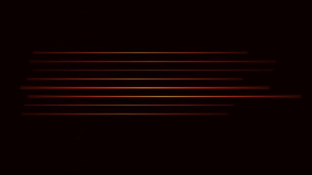 Abstract Dark Background with Glowing Lines Animation - 4K