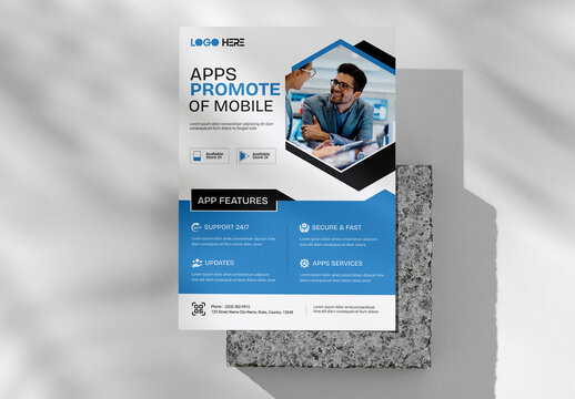 Apps Promotion Poster Design