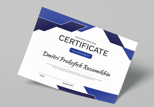Certificate Design
