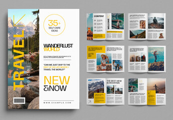 Travel Magazine Template Layout