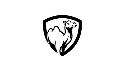 Camel in Shield Logo