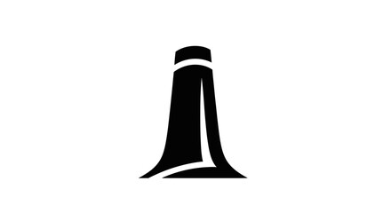 Abstract Tower Silhouette