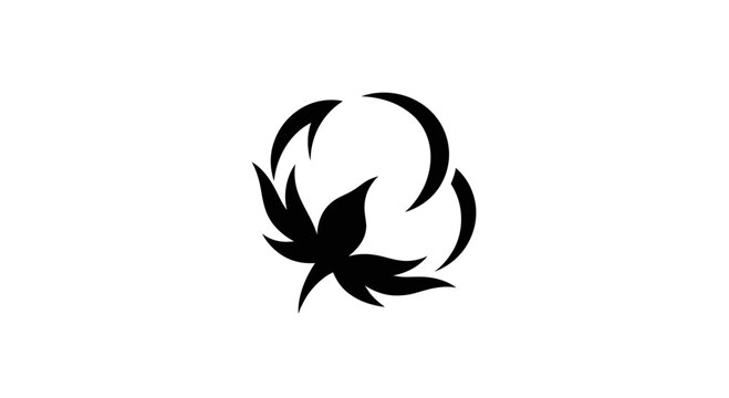 Stylized Cotton Boll Icon
