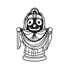 Lord Jagannath Vector Illustration