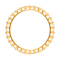 Golden circle frame border