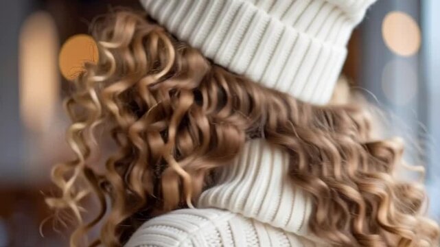 Junge Frau in Winterkleidung