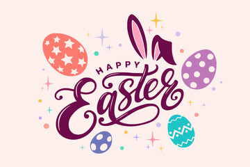 Obraz premium Happy Easter Day Design
