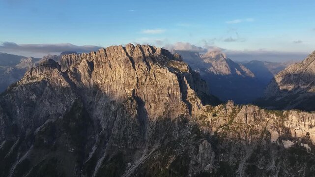 Aerial drone view of Prokletije