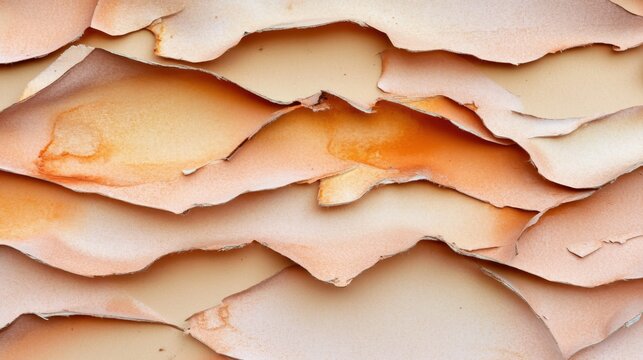 Damaged discolored drywall pieces showing water damage and peeling paper layers with a textured surface