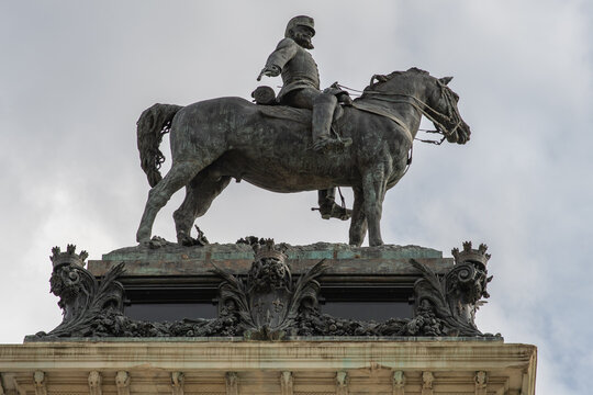 Madrid, Spain: Monument to Alfonso XII, Retiro Park