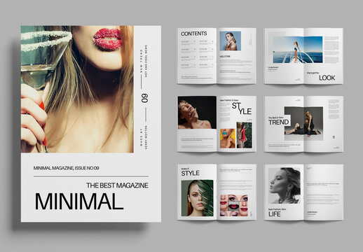 Minimal Magazine Layout Design
