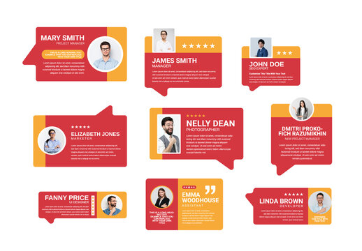 Testimonials Review And Quotes Layout