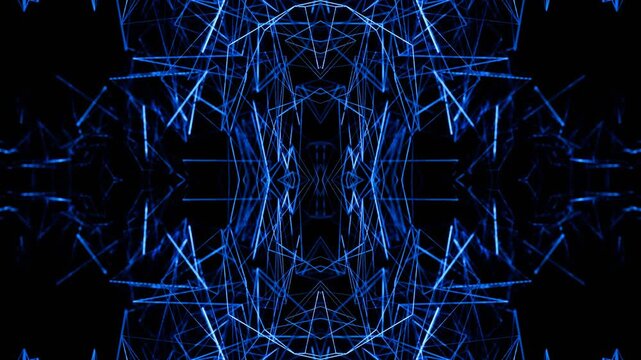 Multicolor Structures Kaleidoscope Background VJ Loop in 4K