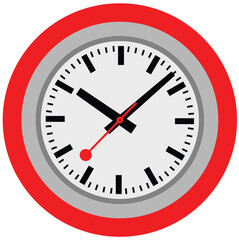 Realistic Wall Clock Vector Set with Modern and Classic Designs