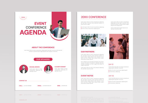 Conference Agenda Template Layout