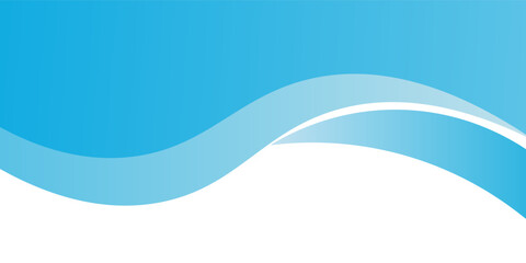 Blue and white business wave banner background. vector