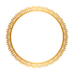 Golden circle frame border
