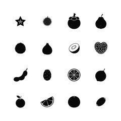 set of fruit icons