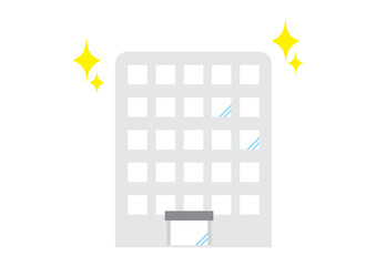 白くて綺麗な建物イメージ