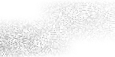 Design black and white shadow halftones retro pop art funky urban colorful comic book. Dotted halftone gradient texture. Vanishing polka dot background modern simple modern