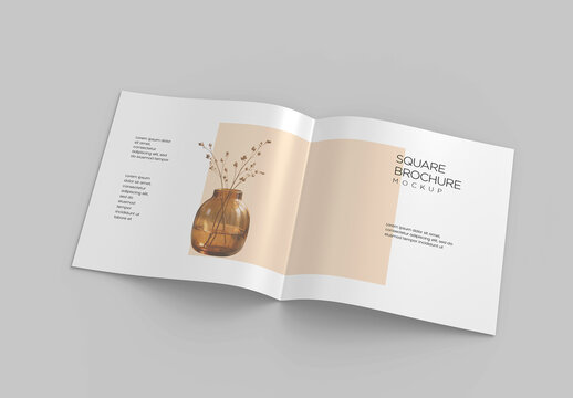 Open Square Brochure Mockup