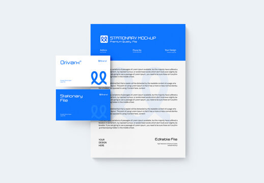 Corporate Stationery Mockup PSD