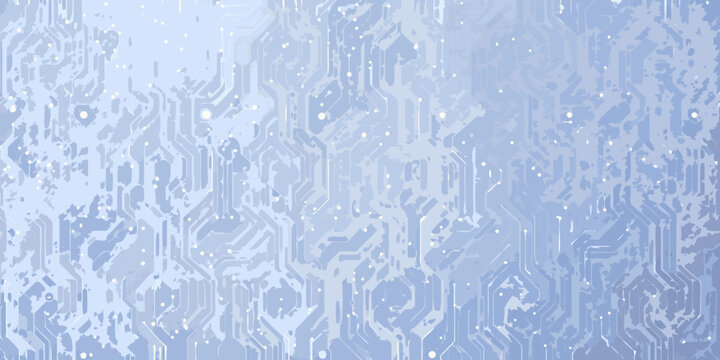 Abstract blue background with a circuit board pattern and subtle gradient