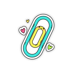 paper clip on white background