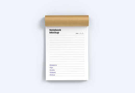 Editable Notebook Mockup Template