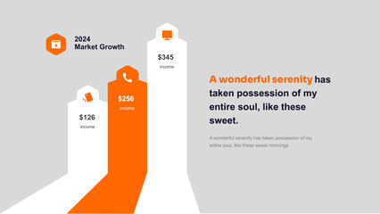 Market Growth and Income Data Presentation Slide