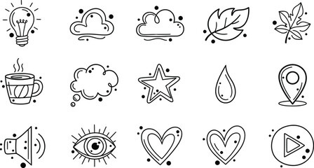 Obraz premium Doodle Icons for Creative Concepts - Lighthearted