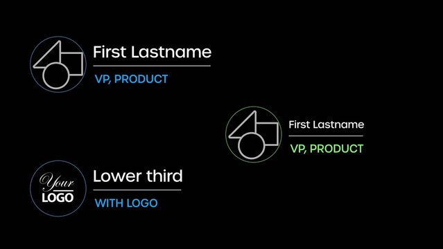 Mask Reveal Logo Lower Third