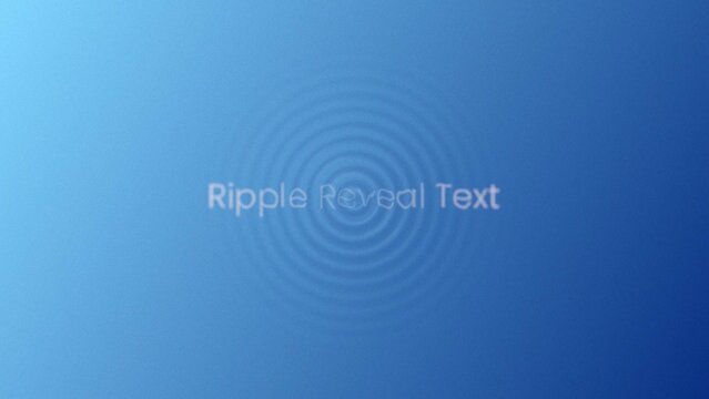 Ripple Reveal Text