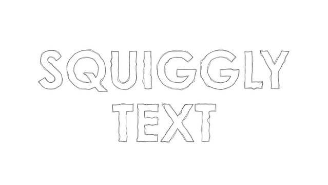 Squiggly Line Scrappy Text Titles