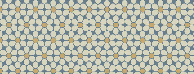 Contemporary floral  seamless pattern vector designed for textile fabric printing, wallpaper background, surface design, digital paper, branding, packaging, and modern interior decor © UnaisaAbedin