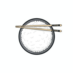 Chopsticks on a Bowl of Rice
