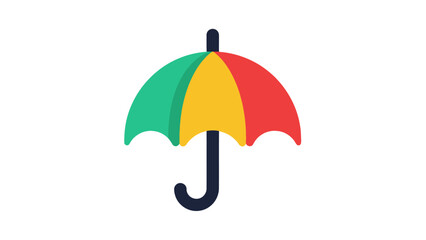 Colorful Umbrella Protection Icon