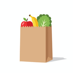 Grocery Bag with Fresh Produce