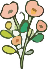 vector illustration of a rose